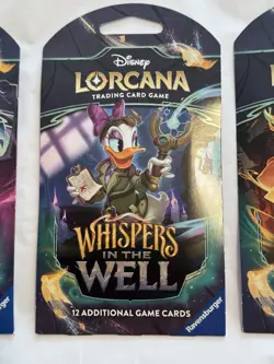 DISNEY LORCANA “WHISPERS IN THE WELL” , ART SET OF 3 BOOSTER PACKS, SEALED - Image 3