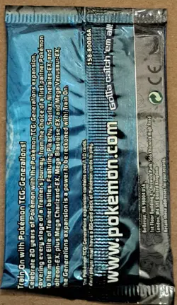 Pokemon Cards  Generations  Booster Pack (Blastoise Cover Art Artwork 10 Cards - Image 2