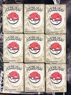 PokeDerp Lot of 9 Cards - Series 1 Starters Complete Set 1st Edition Fan Art - Image 2