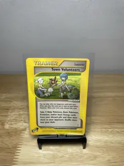 Pokemon Town Volunteers 136/147 Aquapolis E Reader Series 2002 Pokemon Card TCG - Image 1