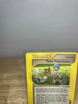 Pokemon Town Volunteers 136/147 Aquapolis E Reader Series 2002 Pokemon Card TCG - Image 2