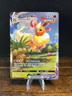 Pokemon 2021 TCG Flareon VMAX Full Art Promo Card SWSH180 - Image 1