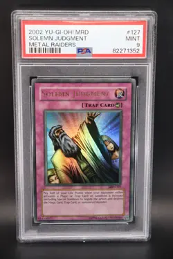 Solemn Judgment PSA 9! MINT MRD-127 Metal Raiders-Unlimited - Image 1