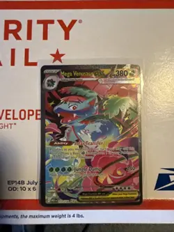 Pokemon TCG Mega Venusaur EX Card 177/132 English, Near Mint Condition - Image 1