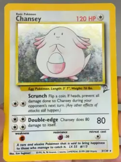 Pokemon TCG - Chansey - Base Set 2 Holo Card 3/102 - Image 1
