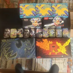 Pokemon TCG - EMPTY BOX LOT - ETB/TIN/UPC/SURPRISE BOX - NO CARDS - EMPTY - Image 1