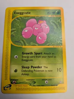 Pokemon Exeggcute 76/147 Aquapolis Common E Reader Series 2002 Pokemon Card - Image 1