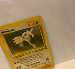 Hitmonlee Vintage Pokemon Card - Fossil Set - 7/62 - Holo Foil Rare - Image 3