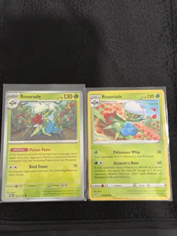 Pokemon TCG Roserade 2 Card Lot - 2 Cards English HP-NM - Image 1