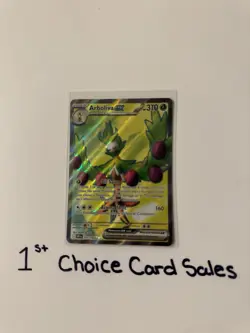 Pokemon TCG Arboliva EX 207/182 Full Art Holo Card, 2025 Destined Rivals Series - Image 1
