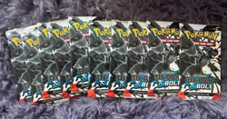 10x Pokemon BLACK BOLT BOOSTER PACK 100 Total Cards NEW SEALED - Image 1