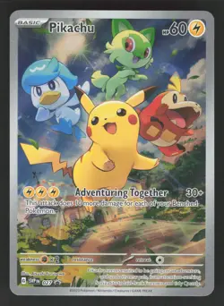 Pikachu 027 Pokemon TCG SV: Scarlet & Violet Promo Cards NM - Image 1