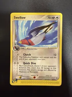 Swellow 45/97 EX Dragon Uncommon Pokemon Card LP - Image 1