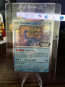 Pokemon Aurorus Perfect Order STAMPED Promo Cosmos Holo Card #24 SEALED 🦕 - Image 4