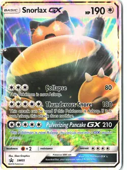 SM Promos Snorlax GX SM05 Holo Trading Card 2016 - Pokemon TCG Collectible - Image 1