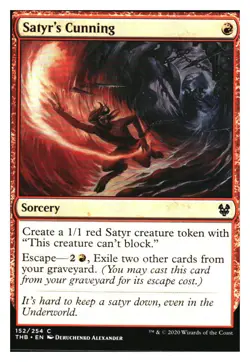 Satyr's Cunning Theros Beyond Death MTG - NM+ - Image 1