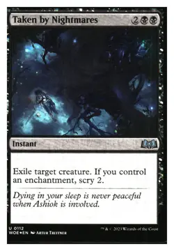 Taken by Nightmares (foil) wilds of eldraine MTG - NM+ - Image 1