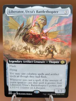EXTENDED Liberator, Urza's Battlethopter x1 MTG Brothers War Light Play LP - Image 1