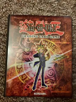 Yu-Gi-Oh Binder Trading Game Card Sleeves Book Folder 1996 Holder Konami - Image 1
