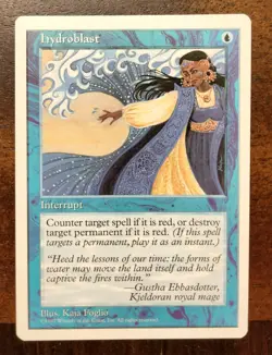MAGIC THE GATHERING 5th EDITION HYDROBLAST NM - Image 1