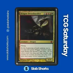 2009 MAGIC: THE GATHERING ALARA REBORN #53 DRAGON BROODMOTHER - Image 1