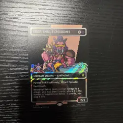 Bebop, Skull And Crossbones Surge Foil Borderless Pixel Magic the Gathering TMNT - Image 1