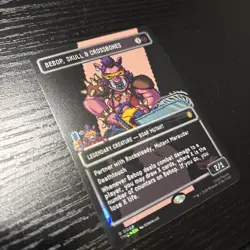 Bebop, Skull And Crossbones Surge Foil Borderless Pixel Magic the Gathering TMNT - Image 2