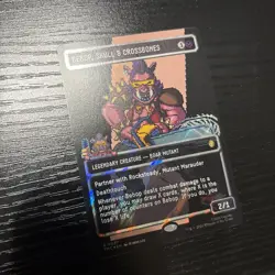 Bebop, Skull And Crossbones Surge Foil Borderless Pixel Magic the Gathering TMNT - Image 4