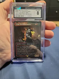 Abby, Merciless Soldier MTG Secret Lair Drop Foil CGC Graded 8 - Image 1