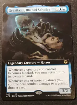 Grazilaxx, Illithid Scholar - Extended Art - AFR - MTG - EN - NM - 367 - Image 1