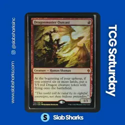 2015 MAGIC: THE GATHERING BATTLE FOR ZENDIKAR #144 DRAGONMASTER OUTCAST FOIL - Image 1