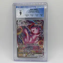 BGS 9 Pokemon TCG Swsh08: Fusion Strike Mew VMAX Alternate Art Secret 269/264 - Image 1
