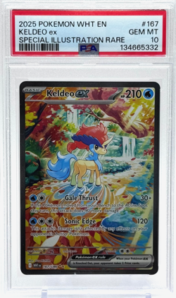 Pokemon Keldeo ex White Flare 167/086 Special Illustration Rare PSA 10 Gem Mint - Image 1