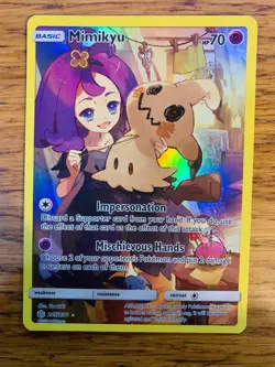 NEAR MINT! Mimikyu (245/236) Sun & Moon Cosmic Eclipse Secret Rare Pokemon Card! - Image 1