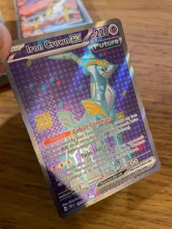 NEAR MINT! Iron Crown ex (191/162) Temporal Forces Full Art Pokemon Card! - Image 3