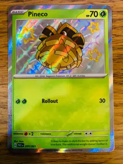 NM! Pineco (099/091) Paldean Fates Baby Shiny Rare Pokemon Card! FAST P&P! - Image 1