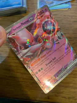 NM! Team Rocket's Mewtwo ex (081/182) Destined Rivals Double Rare Pokemon Card! - Image 3