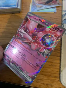 NM! Team Rocket's Mewtwo ex (081/182) Destined Rivals Double Rare Pokemon Card! - Image 4