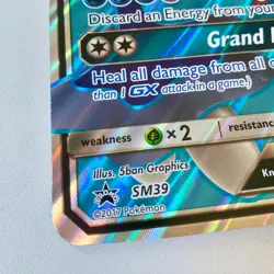 Primarina GX SM39 Sun & Moon Full Art Holo Pokemon Promo Card (Oversized Sized) - Image 2