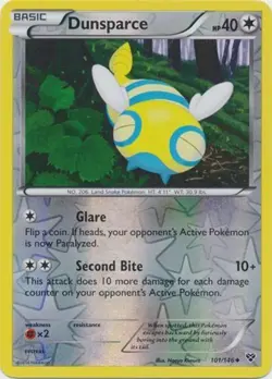 Pokemon - Dunsparce - 101/146 - Uncommon - Reverse Holo - XY - Base Set - NM - Image 1