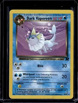 Dark Vaporeon - 45/82 / Team Rocket Unlimited 2000 (MP) / Pokemon TCG - Image 1