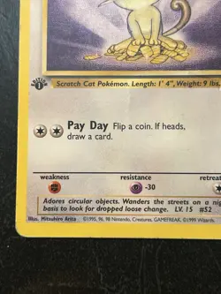Meowth Uncommon 1st Edition Jungle 56/64 Pokemon TCG HP/DMG - Image 4