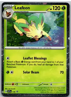 Leafeon (Cosmos Holo) 170 Holo Promo Scarlet & Violet Promo Pokemon NM - Image 1