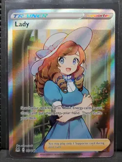 Lady 193/196 Pokemon TCG SWSH: Lost Origin NM Ultra Rare Full Art - Image 1