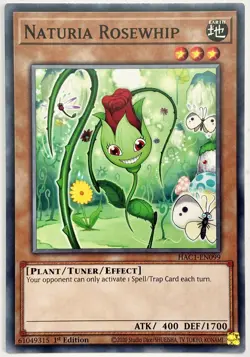 HAC1-EN099 Naturia Rosewhip - Common 1st Edition Near Mint YuGiOh Card - Image 1