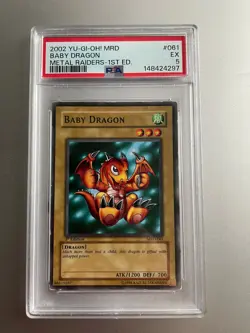 Yu-Gi-Oh! Baby Dragon MRD-061 Metal Raiders 1st Edition - Image 1