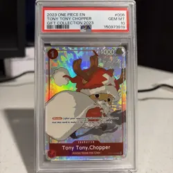 2023 One Piece EN Gift Collection 2023 #006 Tony Tony Chopper PSA 10 GEM MINT - Image 1