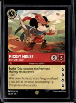 2023 Disney Lorcana Mickey Mouse - Brave Little Tailor #115/204 - Image 1