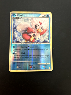 Delibird 39/123 Heartgold & Soulsilver Reverse Holo - Pokemon Trading Card - Image 1