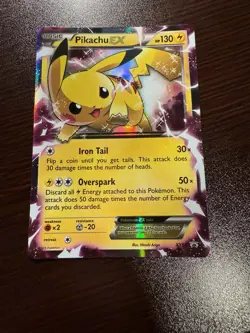 Pokemon TCG Pikachu EX XY84 Black Star Promo Holo Card - NM Condition - Image 1